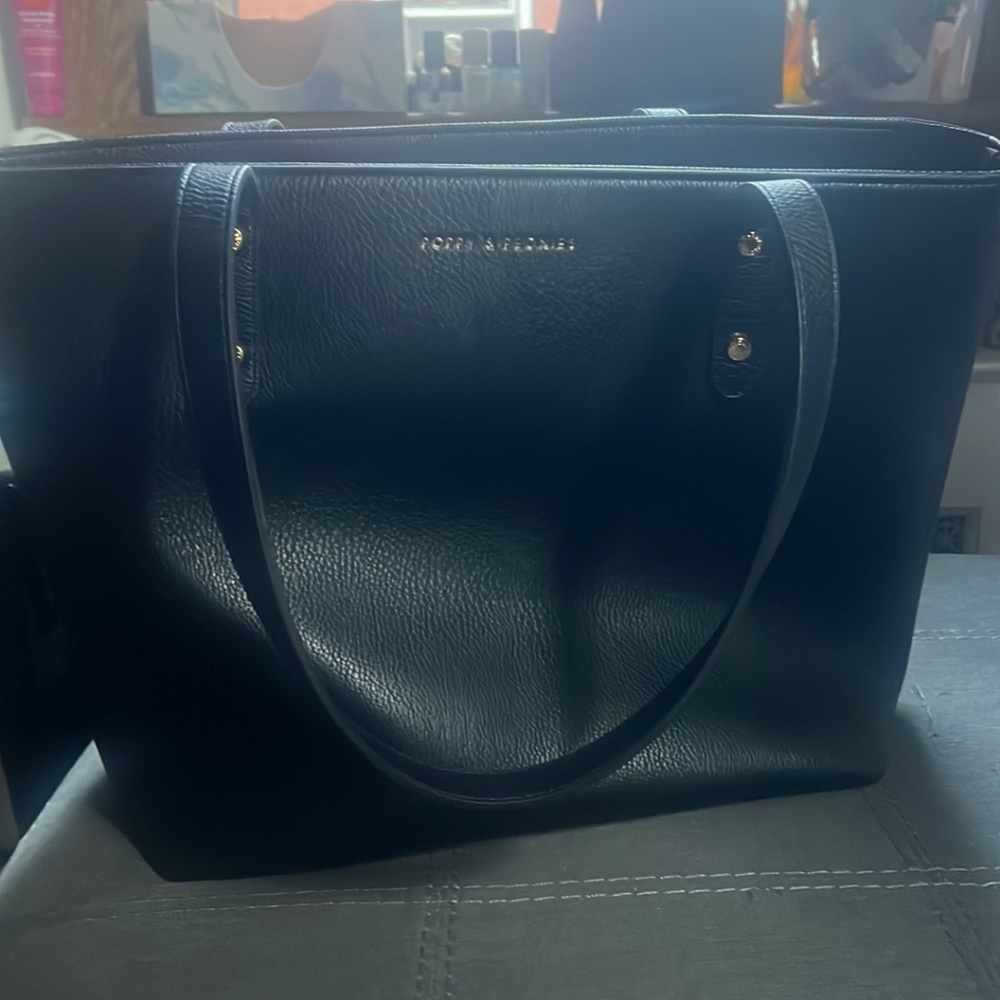 Poppy & Peonies Go-Getter Black Tote: Holds Stanley!